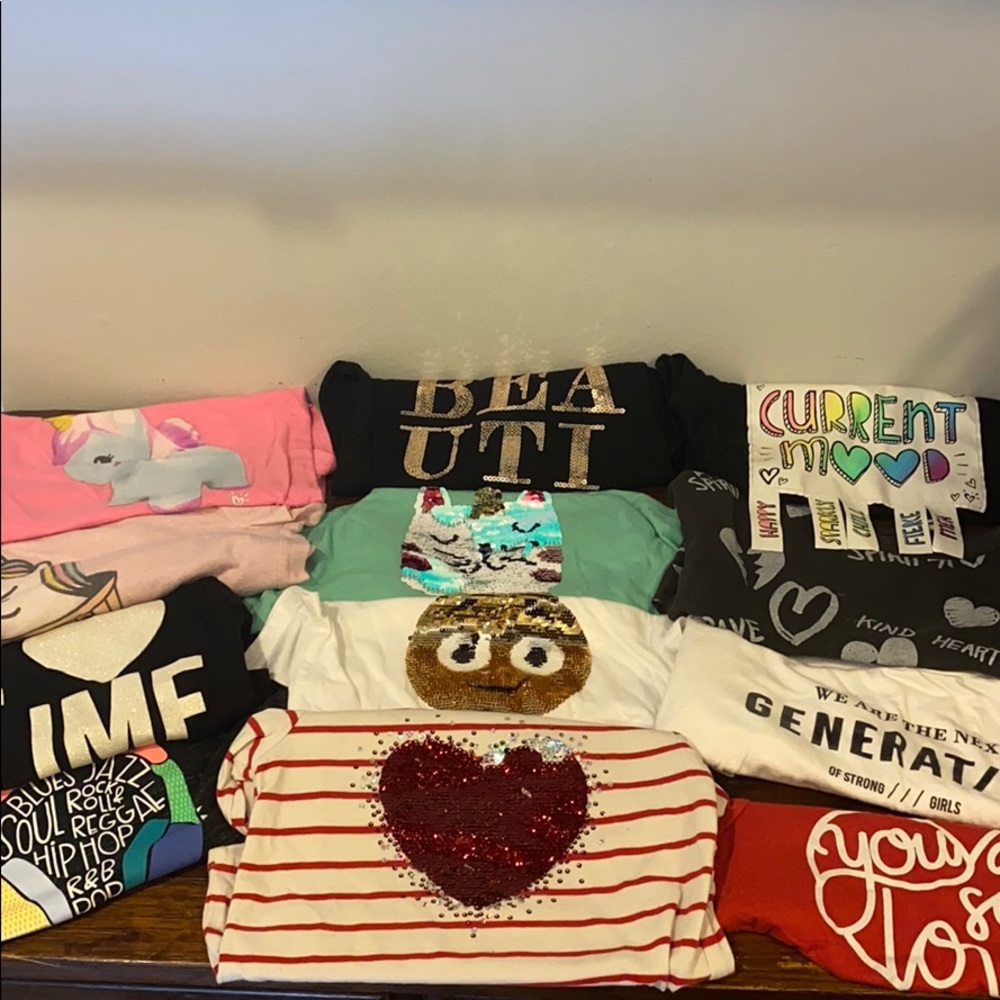 T shirt haul - mixed brands